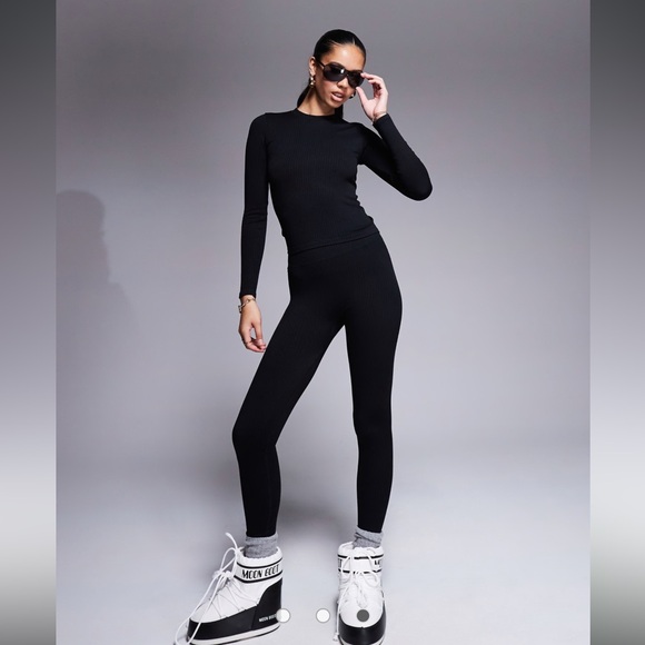 NWT ASOS Ski Thermal Base Layer Leggings, royal blue- size Medium - Picture 5 of 7